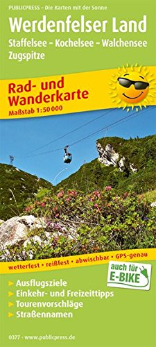 Werdenfelser Land, Staffelsee - Kochelsee - Walchensee - Zugspitze: Rad- und Wanderkarte mit Ausflugszielen, Einkehr- & Freizeittipps, Straßennnamen, ... 1:50000 (Rad- und Wanderkarte: RuWK)