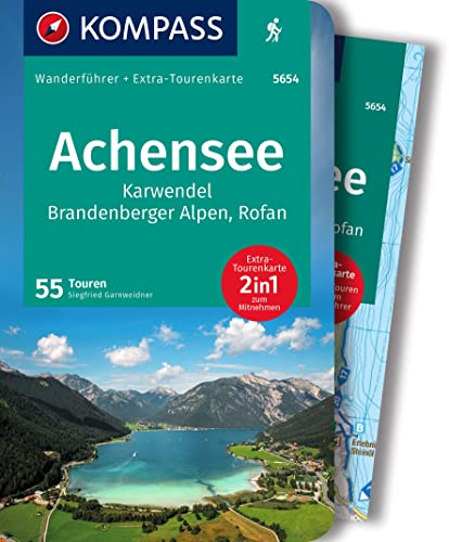 KOMPASS Wanderführer 5654 Achensee, Karwendel, Brandenberger Alpen, Rofan, 50 Touren: Wanderführer mit Extra-Tourenkarte, GPX-Daten zum Download
