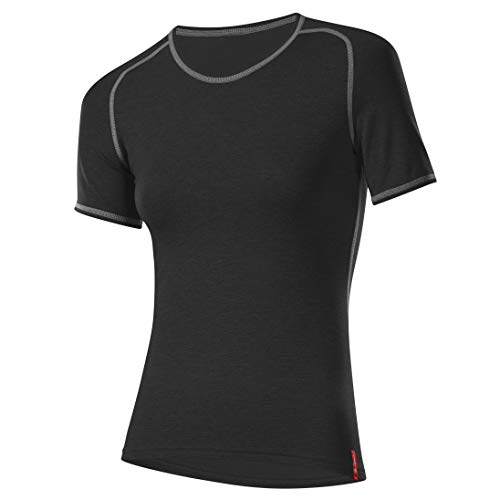 Löffler Damen Unterhemd Shirt Transtex Warm Ka, schwarz, 38