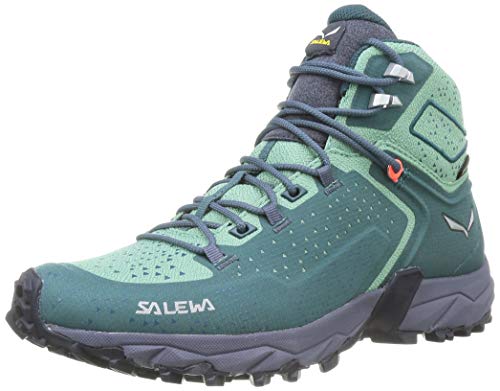 Salewa WS Alpenrose 2 Mid Gore-TEX Damen Trekking- & Wanderstiefel, Blau (Atlantic Deep/Feld Green), 40 EU