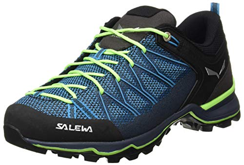 Salewa MS Mountain Trainer Lite Herren Trekking- & Wanderstiefel, Blau (Malta/Fluo Green), 44 EU