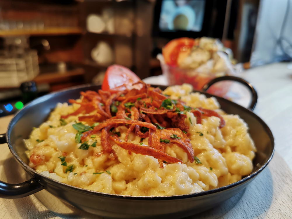 Super Käsespätzle im Berggasthof Rofan!