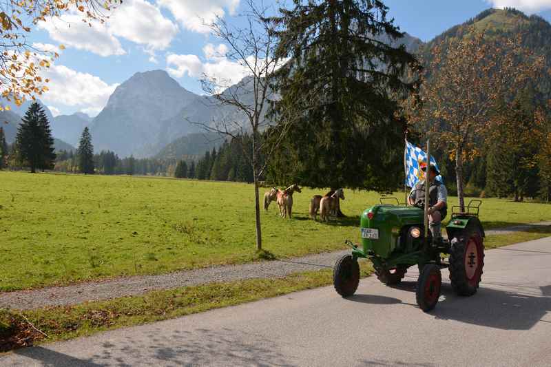 Die Achensee Mautstrasse zur Gernalm im Karwendel