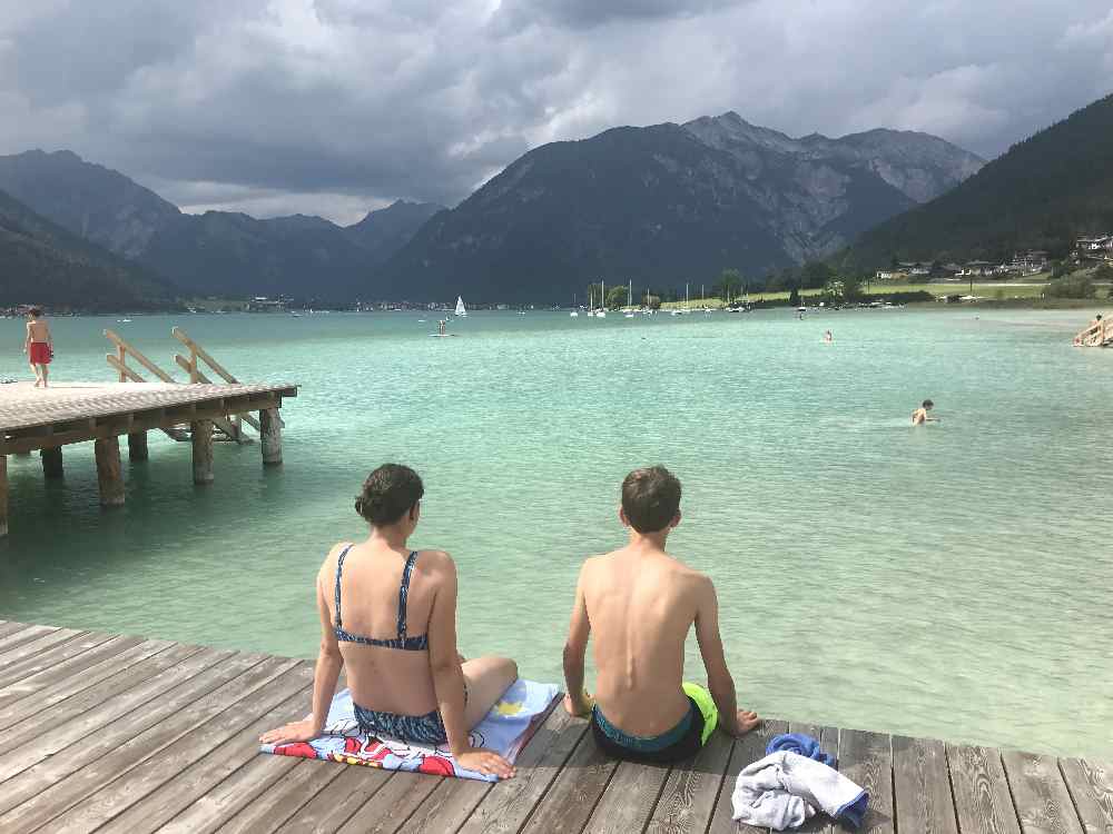 Achensee Sommer im Strandbad Atoll