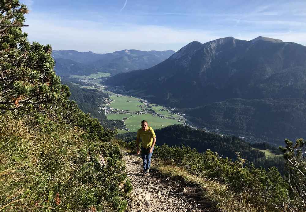  Beim steilen Aufstieg auf die Seekarspitze am Achensee