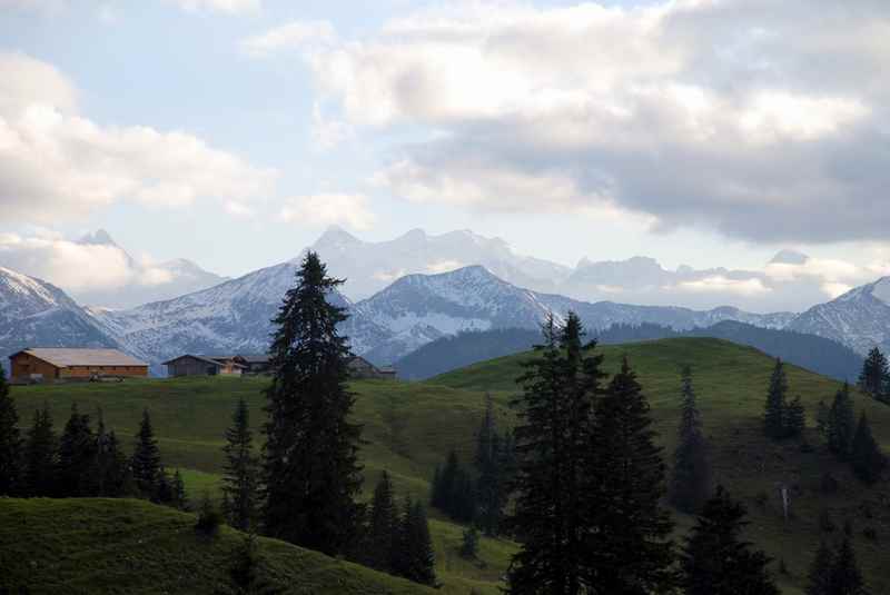 Von Achenwald auf die Rotwandalm unterhalb des Juifen im Karwendel