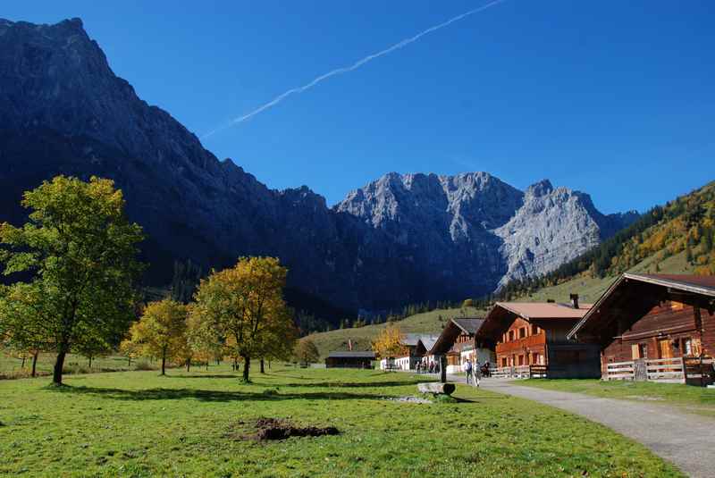 Auch das ist Vomp: Die Engalm am großen Ahornboden im Karwendel