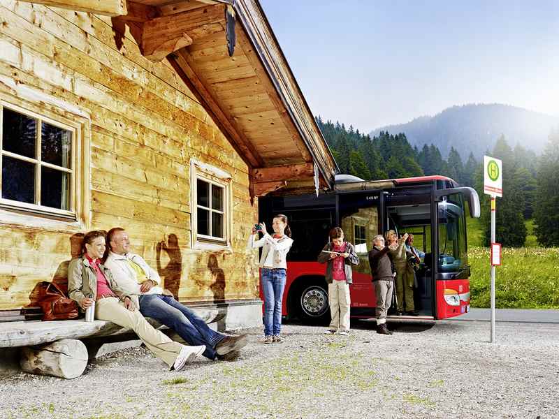 Anreise Karwendeltour - mit dem Bus in die Berge, Bild RVO, Fotograf: Petra_Steinmüller