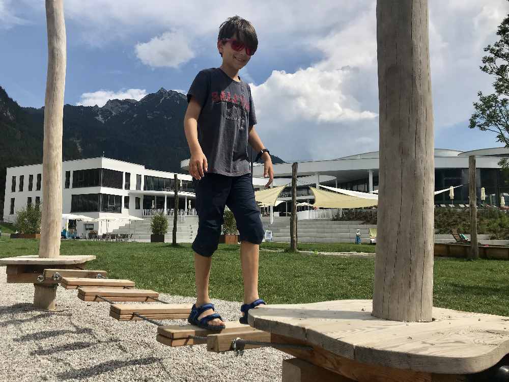 Wo früher das Buchau Strandplatz mit Spielplatz war, ist jetzt dieser Niederseilgarten am Achensee