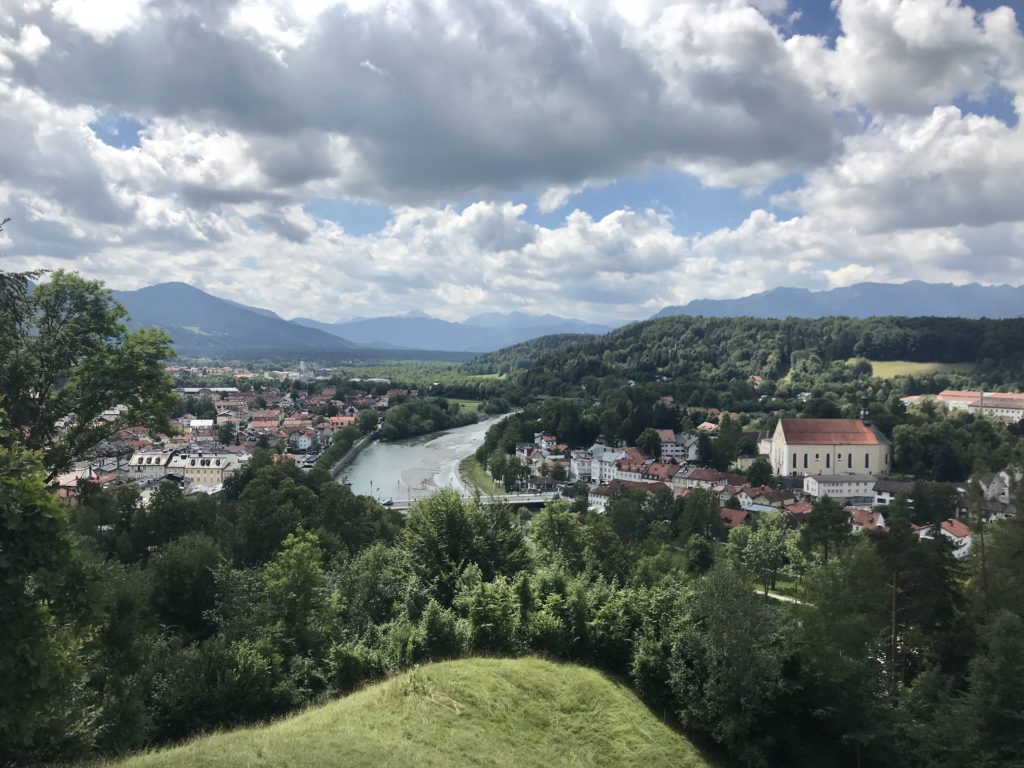 Bad Tölz Sehenswürdigkeiten von oben am Kalvarienberg