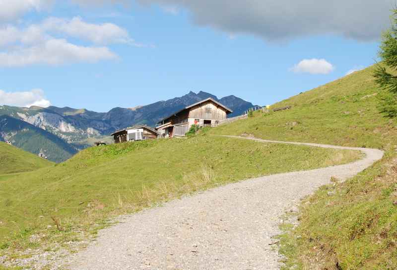 Die Bärenbadalm in Pertisau, Mountainbiken vom Achensee zur Alm