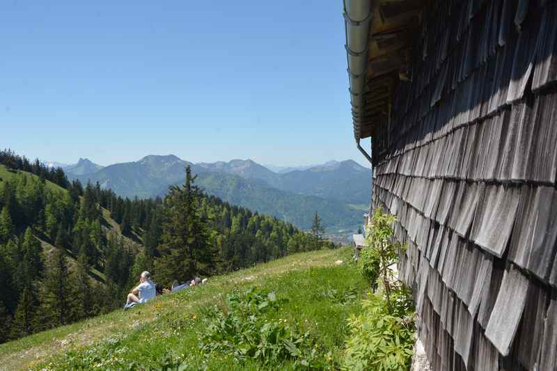 Wer will, kann die 10 Minuten Umweg über die Baumgartenalm hinauf zur Baumgartenschneid wandern 