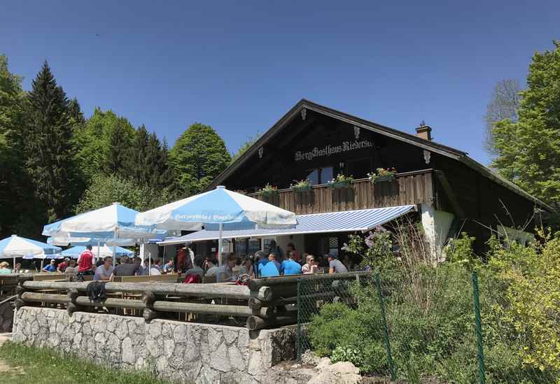 Das Berggasthaus Galaun, unser Zwischenziel der Riederstein Wanderung