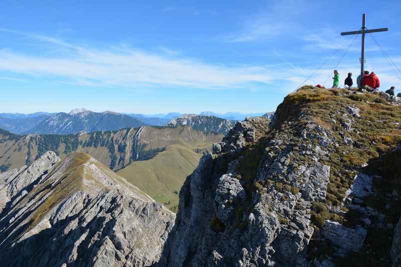 Bergwandern Karwendel ist anspruschsvoll - verspricht aber eine tollen Ausblick  