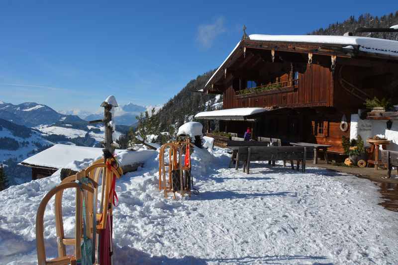 Früher mal Rodelbahn - heute ein Luxus Chalet zum Mieten für deinen Alpbachtal Urlaub: Die Bischofer Alm