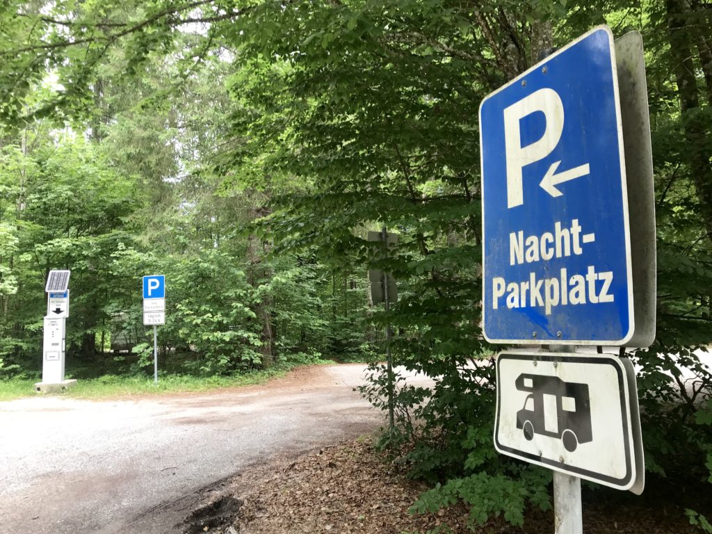 Camping Hinterriss - nächstliegender Stellplatz am Sylvensteinsee