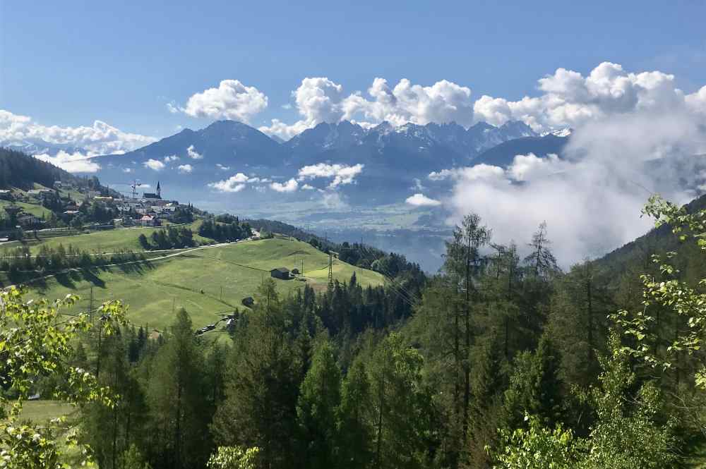 Auffahrt zum Gschwandtkopf Seefeld: Das ist das Panorama - Wahnsinn oder? Und das ist nicht mal auf dem Gipfel ...