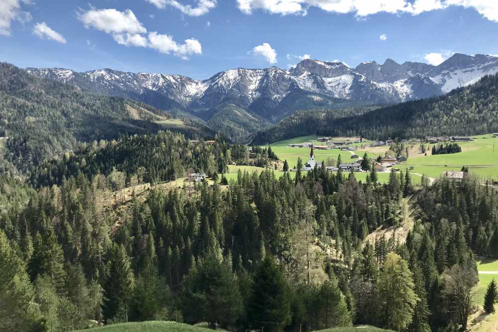 Das war einer der schönsten Blicke meiner E-Mountainbiketour auf das Rofangebirge