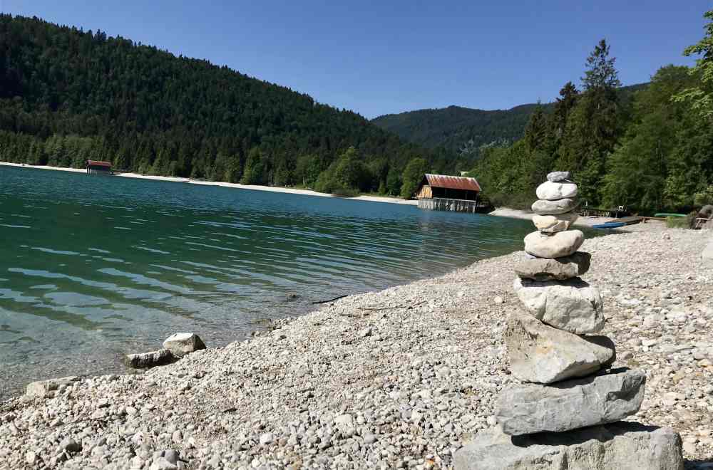 Mein Start mit dem Fahrrad in Einsiedl am Walchensee