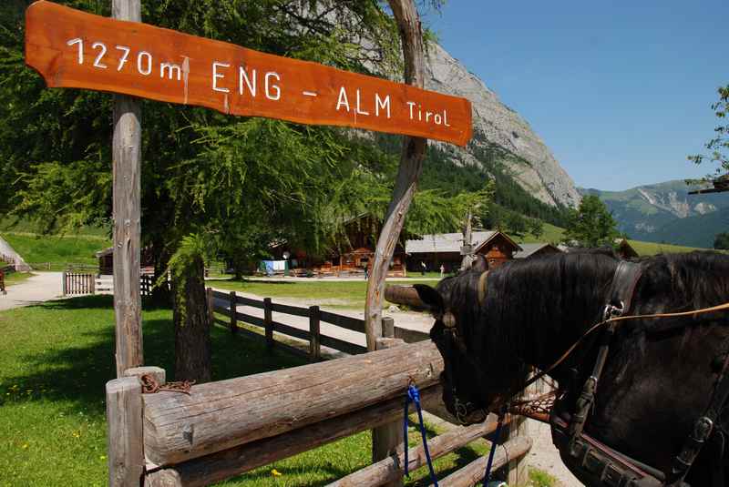 Von der Engalm biken im Karwendel - auf´s Lamsenjoch und zur Lamsenjochhütte 