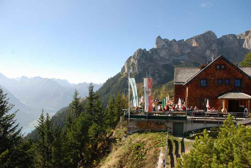 Die Erfurter Hütte am Achensee