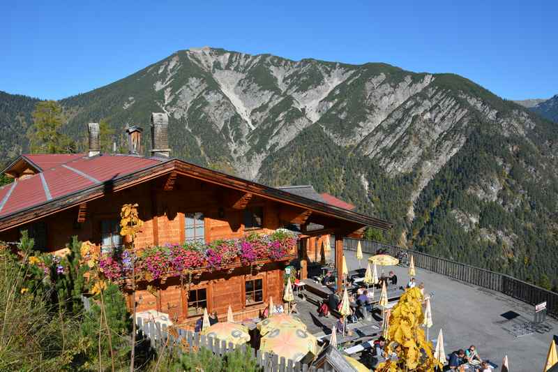 Aussichtsreiche Hütte am Achensee: Die Feilalm im Naturpark Karwendel