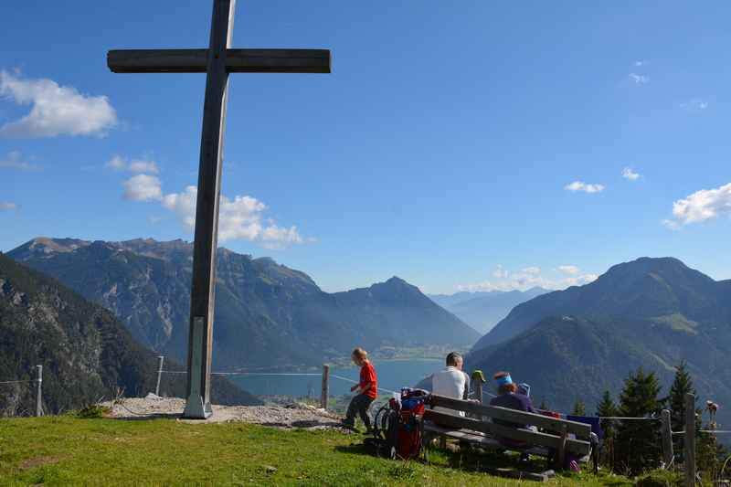 Auf den Feilkopf wandern am Achensee mit Kindern