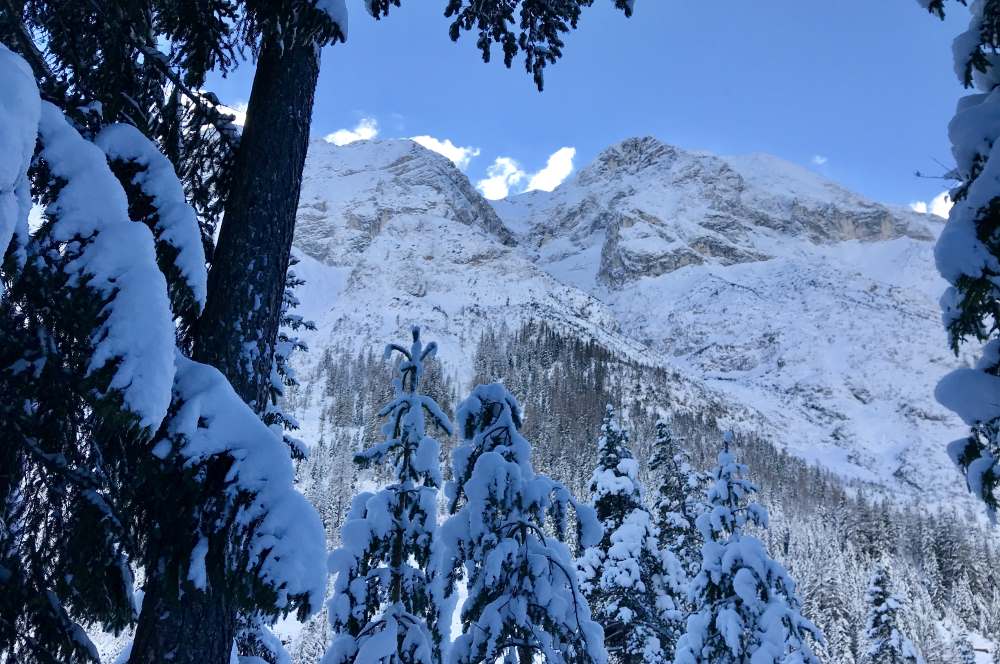 Es hat soviel Schnee! Toll ist das Gaistal im Winter zum Wandern 