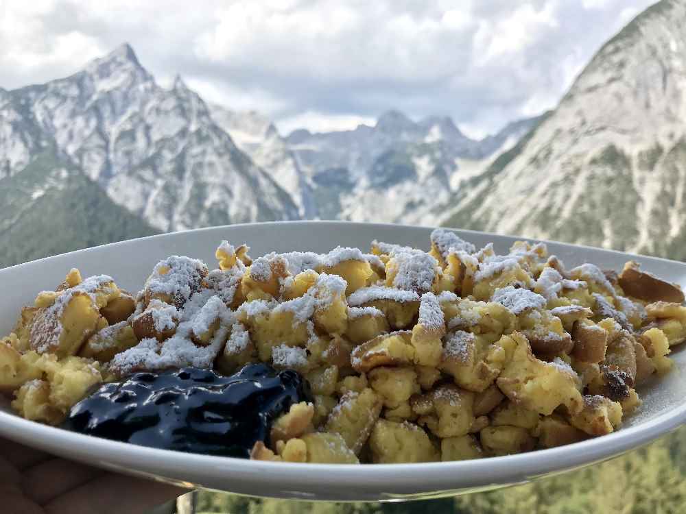 Auf einen Kaiserschmarrn auf der Ganalm!