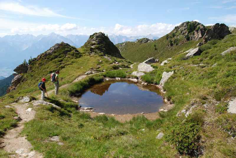 Von der Nonsalm auf der Wanderung zum Gilfert Gipfel