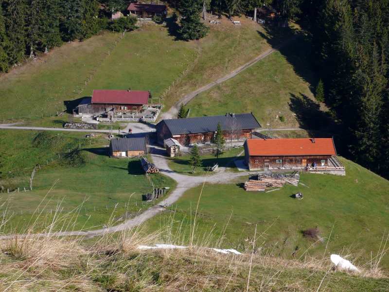 Der Blick auf die Gindelalm, Foto: Birgit Antes