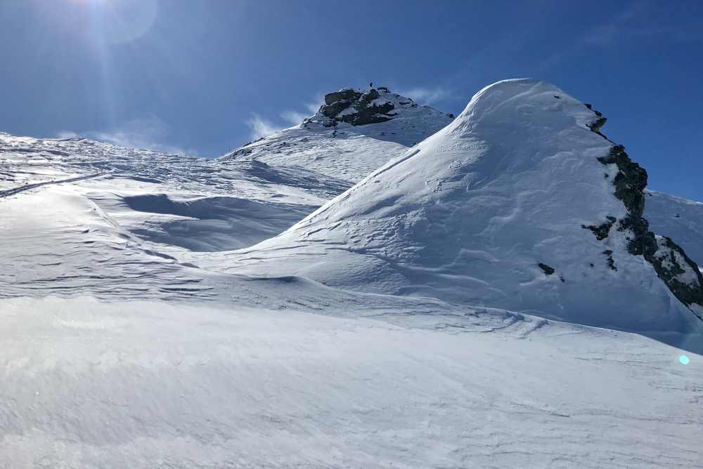 Kleiner Gilfert Skitour - kurz vor dem Gipfel 