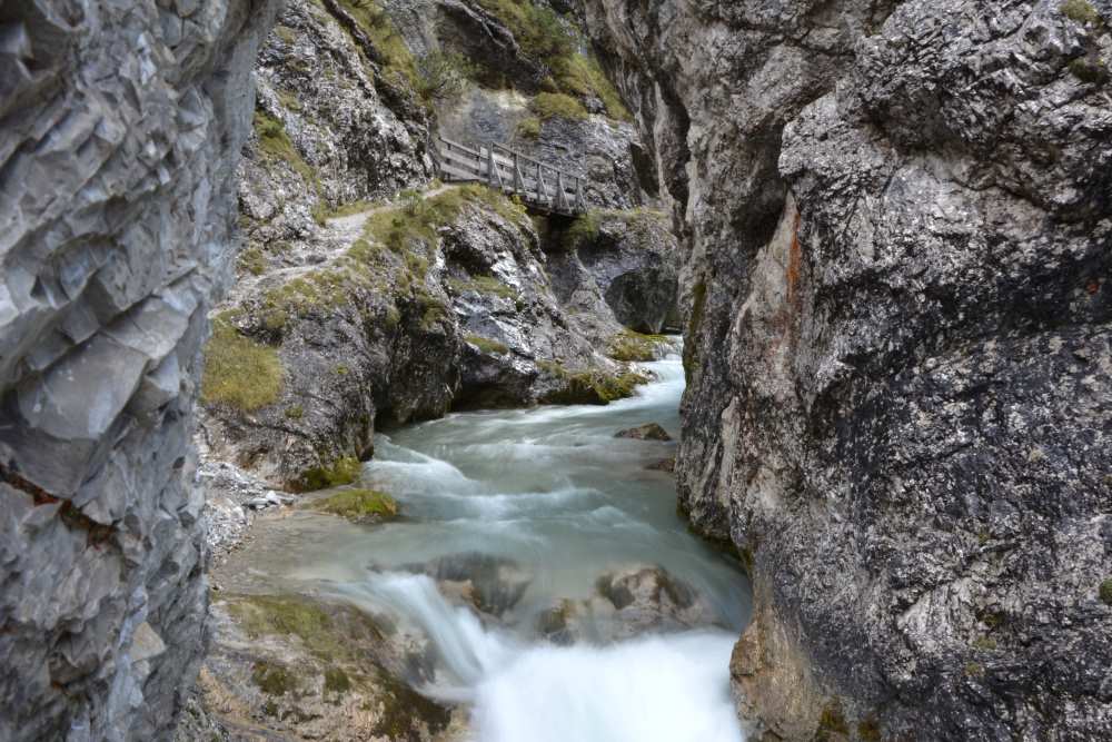 Ein echter Geheimtipp für eine Klammwanderung im Karwendel: Die Gleirschklamm in Scharnitz