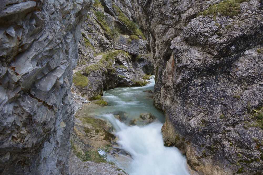 Der Abenteuerweg für Kinder durch die Gleirschklamm im Karwendel