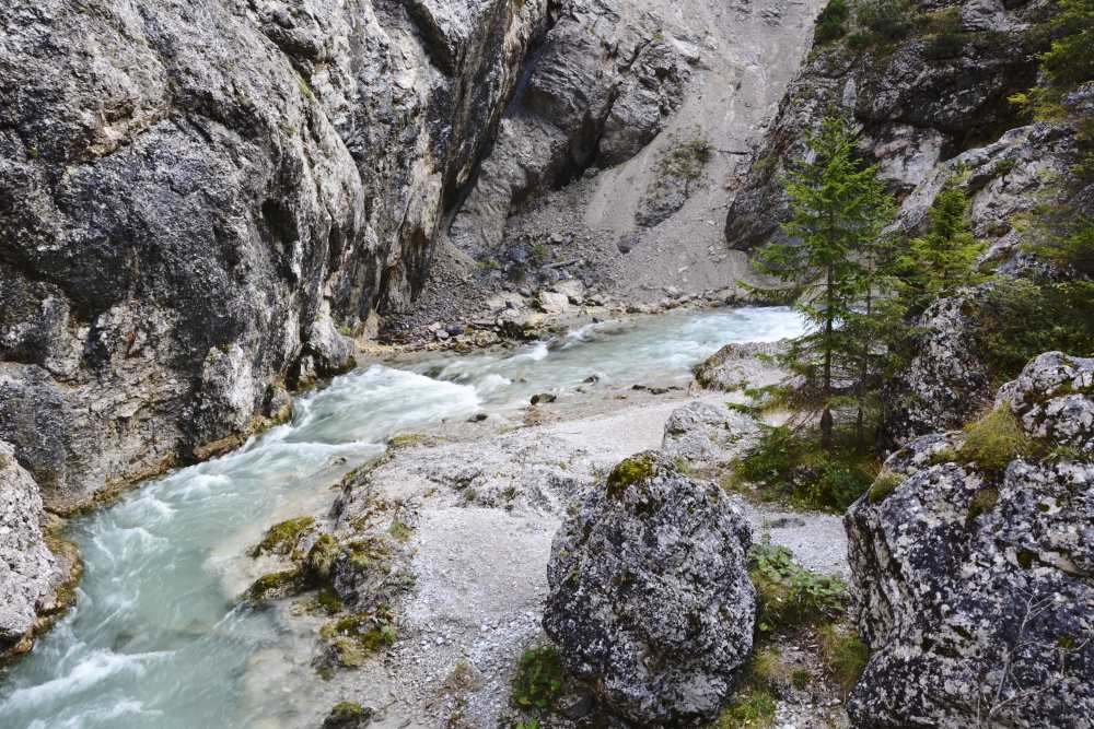 Wunderschön ist der Beginn des Gleirschtals mit der Gleirschklamm