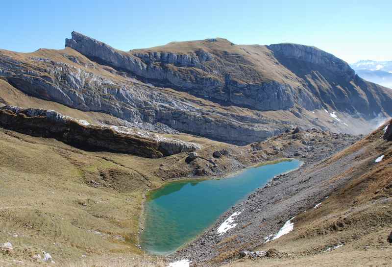 Der Grubersee im Rofan, unterhalb der Rofanspitze