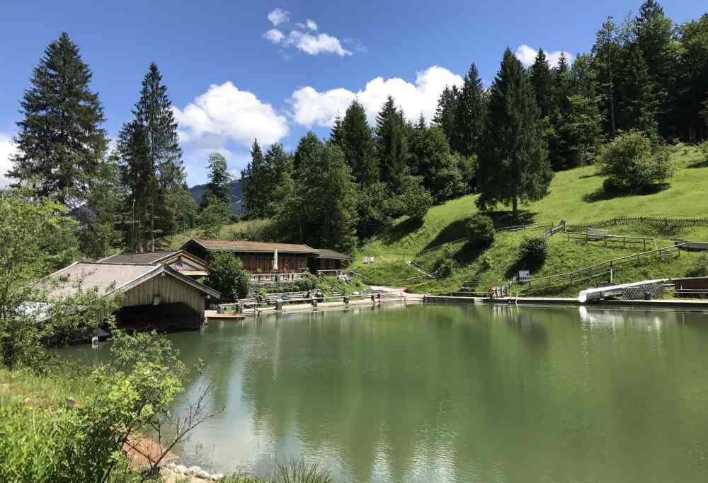 So ist es am Grubsee - der Blick auf das Strandbad