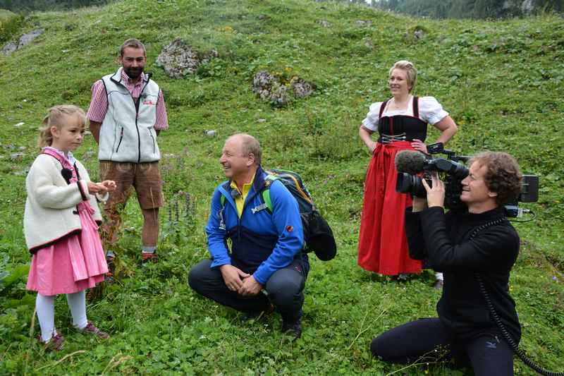 Harry Prünster am Adlerweg: Bei der Binsalm im Karwendel