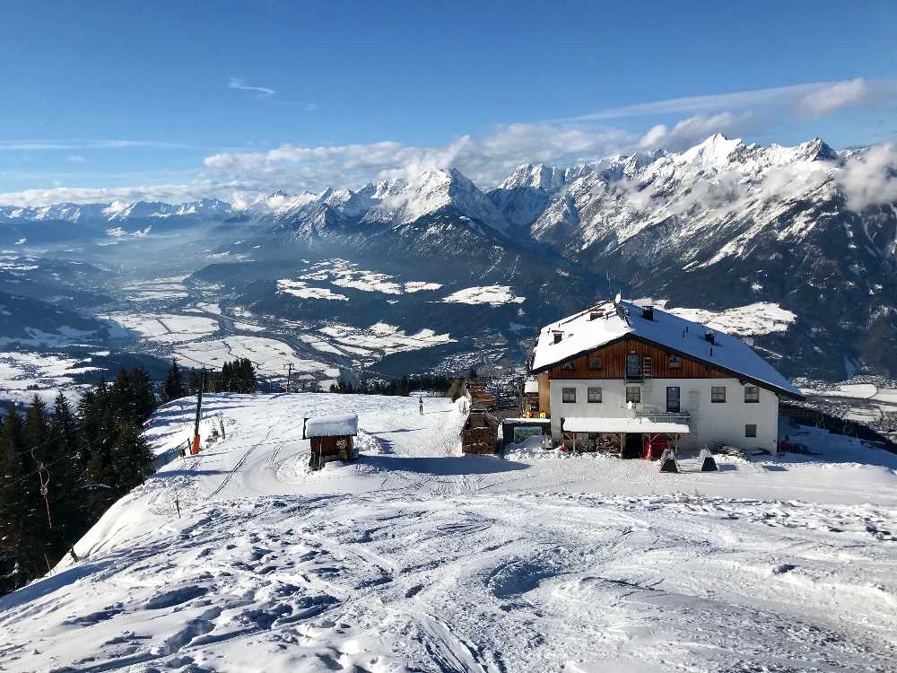 Der Blick vom Hecherhaus zum Karwendel