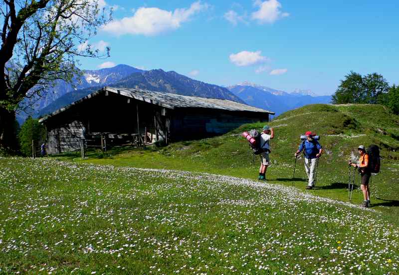 Vom Sylvensteinsee zur Hochalm wandern, Lenggries bei Bad Tölz