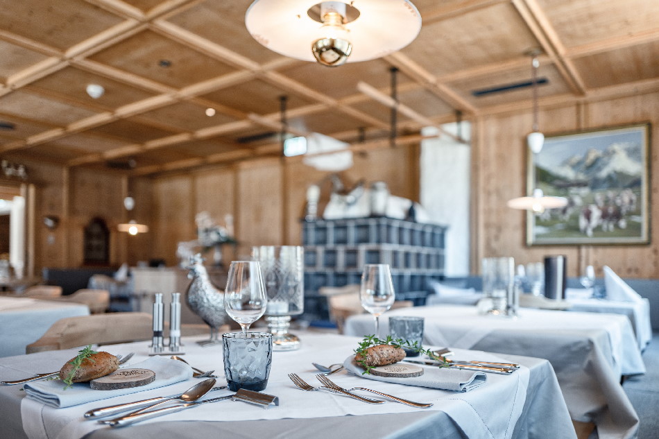 Die gemütliche Stube für das Abendessen im Hotel am Achensee 