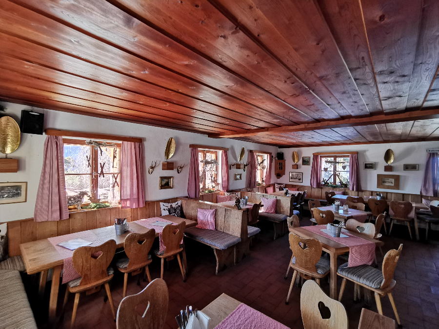 Und das ist die Stube der Korbinianhütte