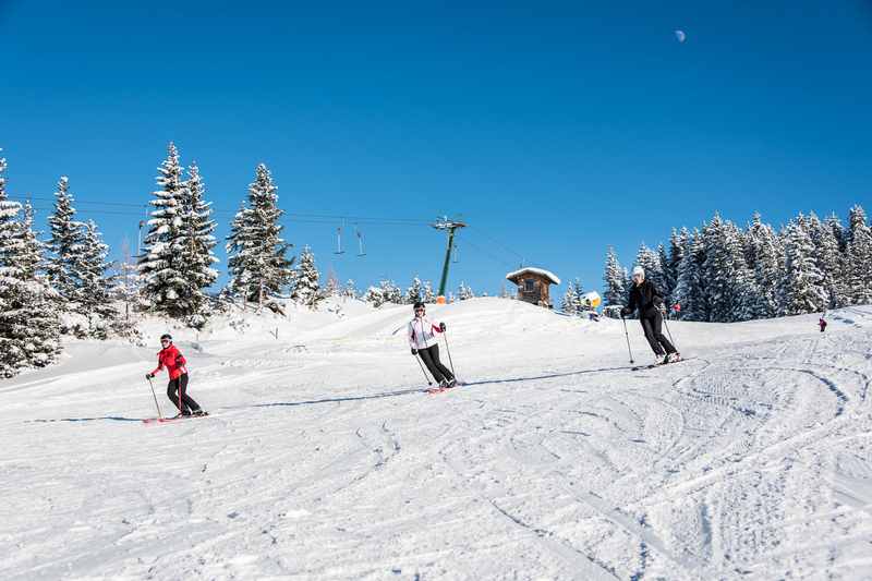 Beim Hausstatt Lift skifahren in Weerberg