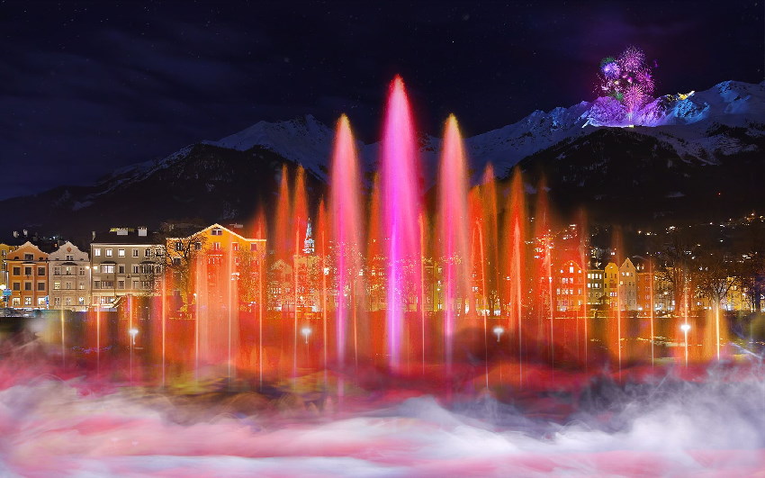 Silvester Innsbruck: Diese Lichtshow wird neu aufgeführt, Foto: Innsbruck Tourismus_iStock_Alexey Pnferov_mputsylo_PorFang_