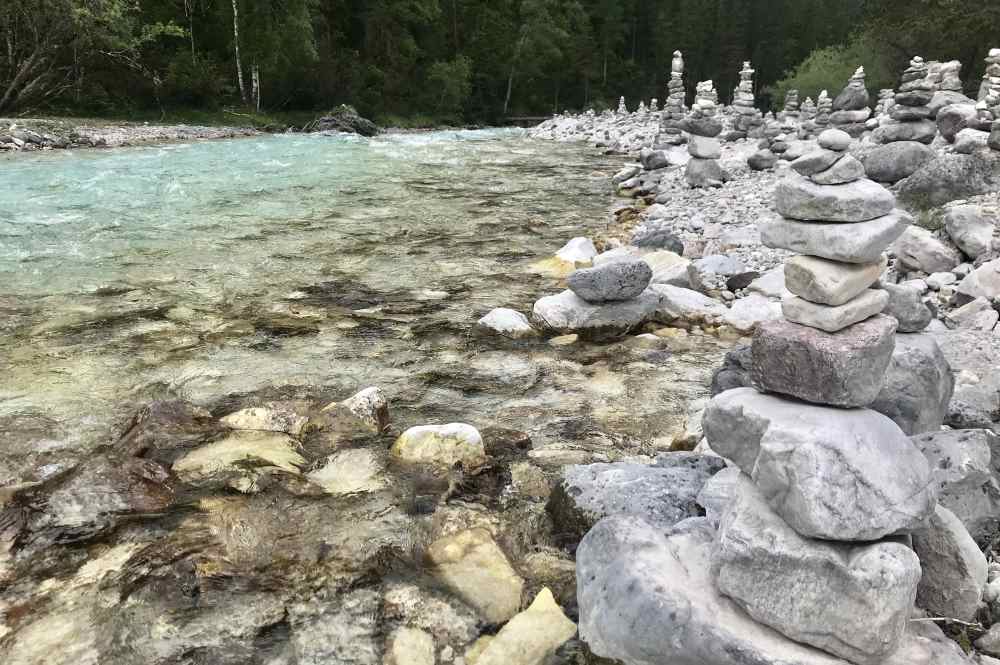 Der Isarradweg zum Isarursprung im Karwendel