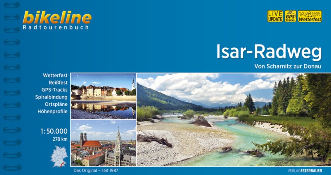 Isar Karte - der Esterbauer Führer für den Isarradweg samt Karte