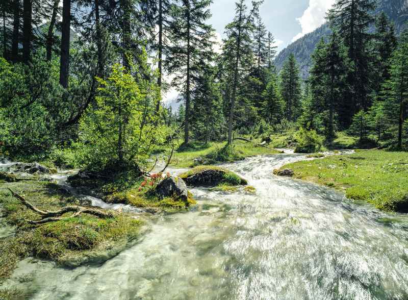 Zum Isarursprung im Karwendel wandern, Scharnitz - Bild: Olympiaregion Seefeld