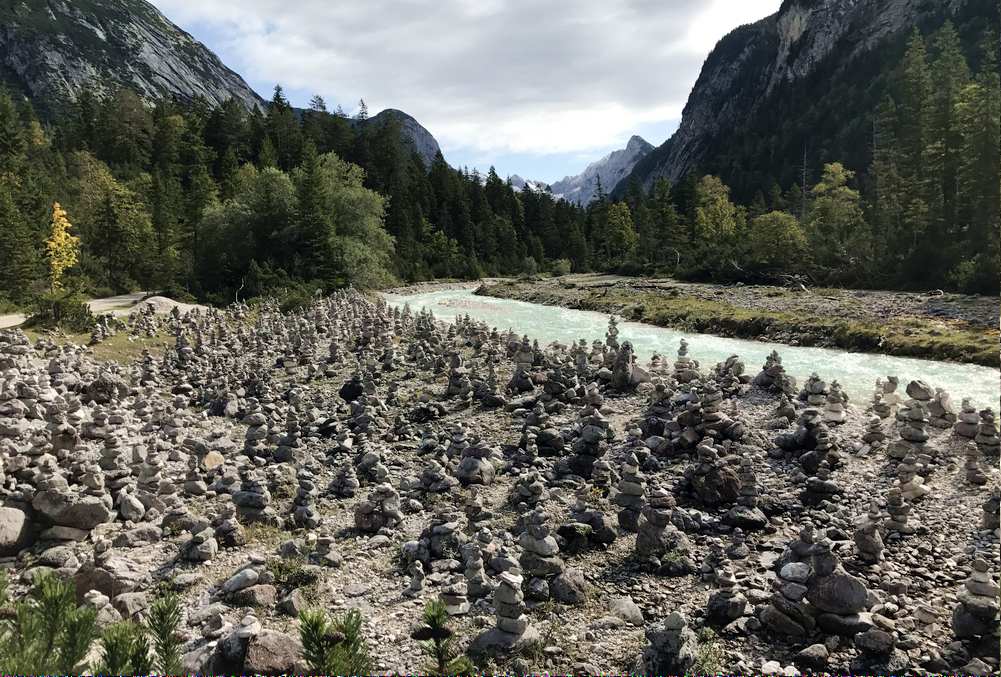 Auf dem Weg zum Isarursprung im Karwendel