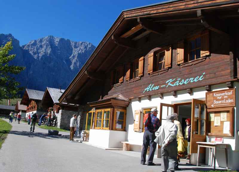 Die Käserei der Engalm im Karwendel - hier kommt der gute Käse her.