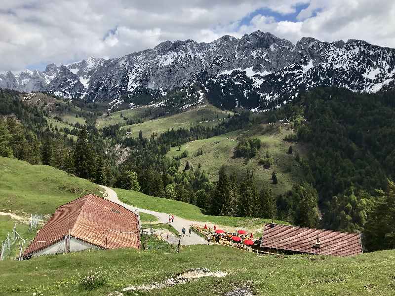 Das Kaisergebirge vom Brentenjoch aus gesehen